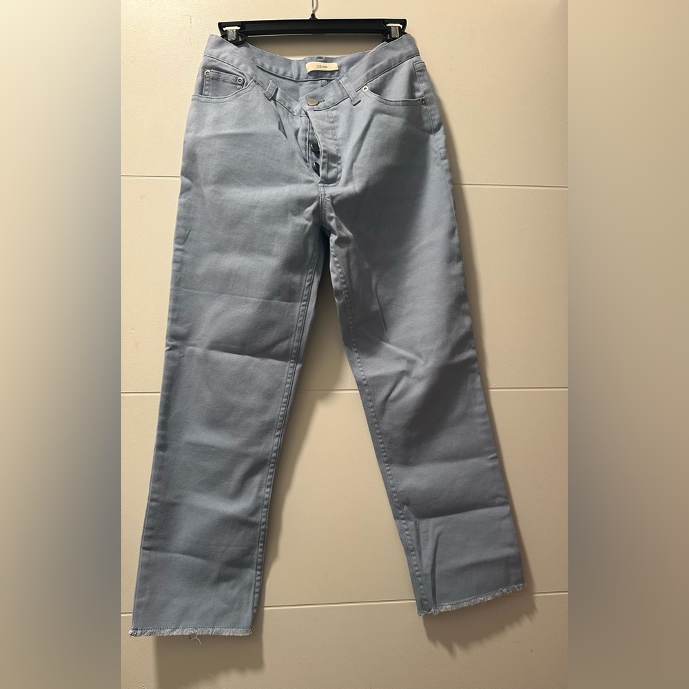 Celine Light Gray Straight woman’s Jeans